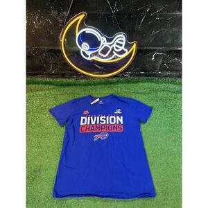 Buffalo Bills 2020 AFC East Division Champions Blue Fanatics T Shirt Mens Size M